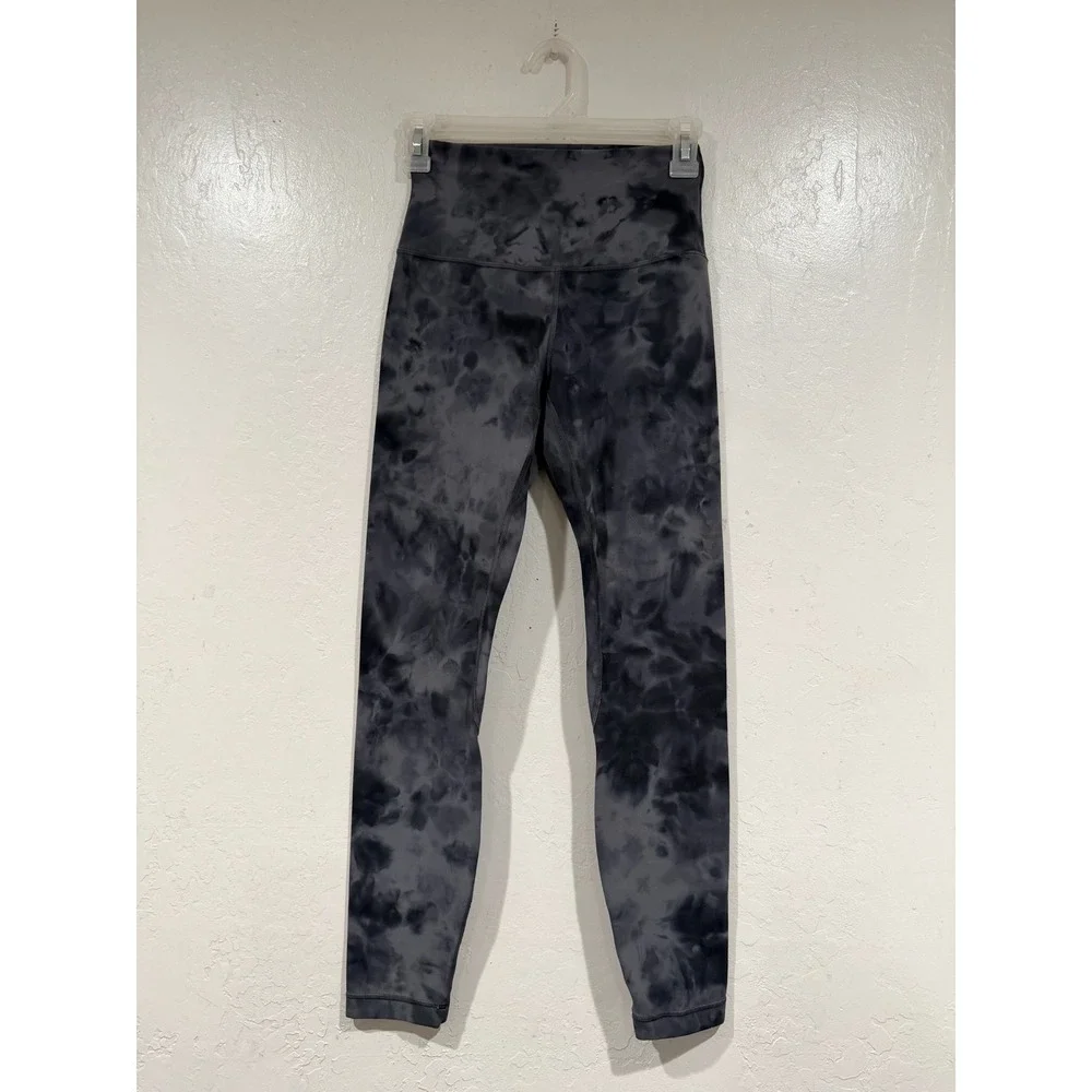 Lululemon Align High-Rise Pant 25 Diamond Dye Graphite Grey Bronze Green Size 4